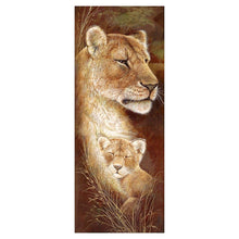 Charger l'image dans la galerie, Lion - diamant rond complet - 25*55cm