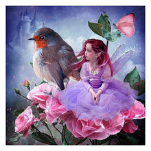 Charger l'image dans la galerie, Fille - diamant rond complet - 35x35cm