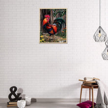 Charger l'image dans la galerie, Coq animal - diamant rond complet - 30x36cm