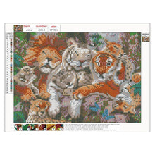 Charger l'image dans la galerie, Lion de tigre - diamant rond complet - 40x30cm