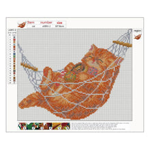 Charger l'image dans la galerie, Facile chat - diamant rond complet -