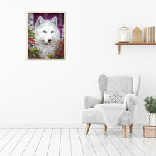 Charger l'image dans la galerie, Loup d’observation - diamant rond complet - 30x36cm