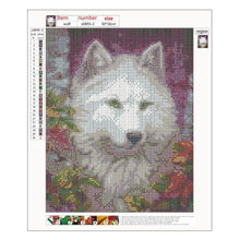 Charger l'image dans la galerie, Loup d’observation - diamant rond complet - 30x36cm