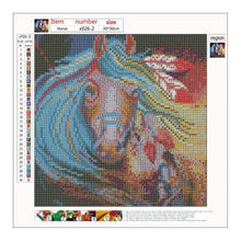 Charger l'image dans la galerie, Cheval fatigué - peinture en diamant complet - 30x30cm