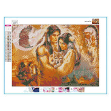 Charger l'image dans la galerie, Aborigènes - diamant rond complet - 40x30cm