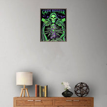 Charger l'image dans la galerie, Crâne effrayant - diamant rond complet - 25x30cm