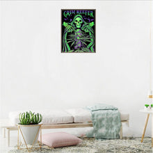 Charger l'image dans la galerie, Crâne effrayant - diamant rond complet - 25x30cm