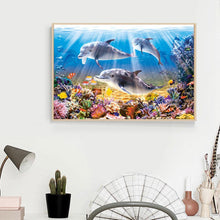 Charger l'image dans la galerie, Dauphin de mer - peinture complète de diamant - 40x30cm