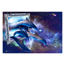Charger l'image dans la galerie, Dauphin de nouveauté - peinture complète de diamant - 40x30cm
