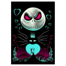 Charger l'image dans la galerie, Crâne d’Halloween - diamant rond complet - 30x40cm