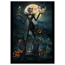Charger l'image dans la galerie, Squelette d’Halloween - diamant rond complet - 30x40cm