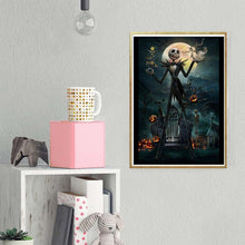 Charger l'image dans la galerie, Squelette d’Halloween - diamant rond complet - 30x40cm
