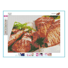 Charger l'image dans la galerie, Nourriture délicieuse - diamant rond complet - 40x30cm