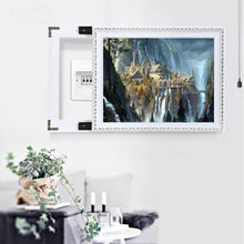 Charger l'image dans la galerie, Montagne de château - diamant rond complet - 40x30cm