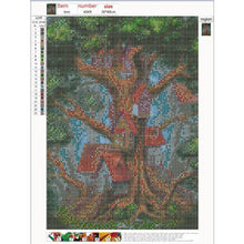 Charger l'image dans la galerie, Maison d’arbre - diamant rond complet - 40x30cm