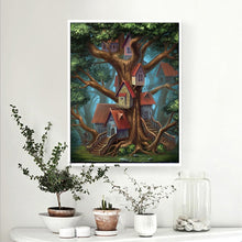 Charger l'image dans la galerie, Maison d’arbre - diamant rond complet - 40x30cm