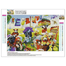 Charger l'image dans la galerie, Chien d’animaux de compagnie de jeu - diamant rond complet - 40x30cm