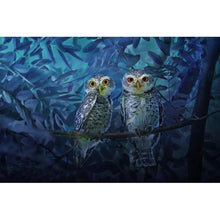 Charger l'image dans la galerie, Oiseaux debout - diamant rond complet - 40x30cm