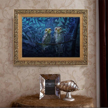 Charger l'image dans la galerie, Oiseaux debout - diamant rond complet - 40x30cm