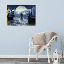 Charger l'image dans la galerie, Bateau de nuit - diamant rond complet - 40x30cm