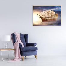 Charger l'image dans la galerie, Bateau solaire - peinture en diamant complet - 40x30cm
