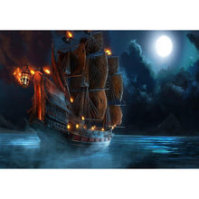 Charger l'image dans la galerie, Navire d’éclairage - peinture en diamant complet - 40x30cm