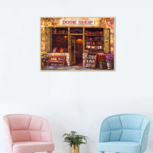 Charger l'image dans la galerie, Librairie - diamant rond complet - 40x30cm