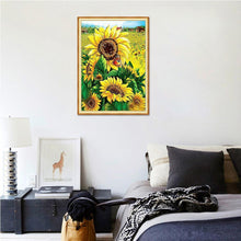 Charger l'image dans la galerie, Tournesol - peinture en diamant complet - 30x40cm
