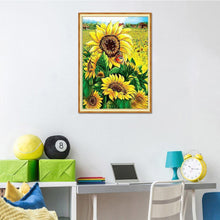 Charger l'image dans la galerie, Tournesol - peinture en diamant complet - 30x40cm