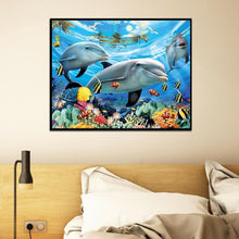 Charger l'image dans la galerie, Mosaïque - diamant rond complet - 30x25cm