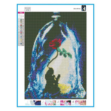 Charger l'image dans la galerie, Rose d’amour vrai - peinture complète de diamant - 30x40cm