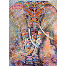Charger l'image dans la galerie, Éléphant coloré - peinture complète de diamant - 30x40cm