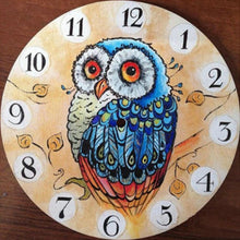 Charger l'image dans la galerie, Horloge de mur d’animal - peinture complète de diamant - 30x30cm