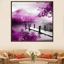 Charger l'image dans la galerie, Lac de scène - peinture complète de diamant - 30x30cm