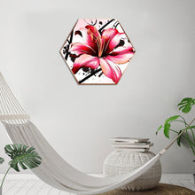 Charger l'image dans la galerie, Hexagone de fleur - diamant rond complet -