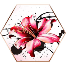 Charger l'image dans la galerie, Hexagone de fleur - diamant rond complet -