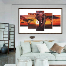 Charger l'image dans la galerie, 5pcs/set elephant - peinture complète en diamant - 95x45cm