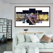 Charger l'image dans la galerie, 5pcs/set city - peinture en diamant ronde - 95x45cm