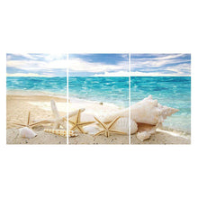 Charger l'image dans la galerie, 3pcs coque de plage - diamant rond complet - 80x40cm