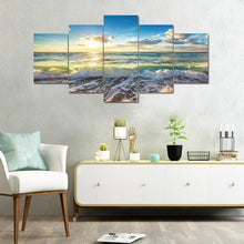 Charger l'image dans la galerie, 5pcs/set beach - peinture en diamant ronde - 95x45cm