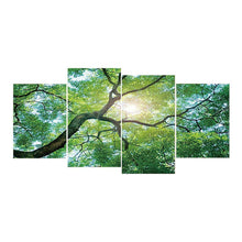 Charger l'image dans la galerie, 4pcs grand arbre - diamant rond complet - 80x40cm