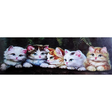 Charger l'image dans la galerie, Chat - peinture complète de diamant - 80x30cm