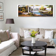 Charger l'image dans la galerie, Rivière du village - peinture complète de diamant - 80x30cm