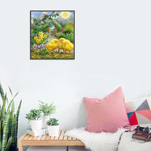 Charger l'image dans la galerie, Poussin vintage - diamant rond complet - 25x30cm