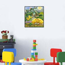 Charger l'image dans la galerie, Poussin vintage - diamant rond complet - 25x30cm