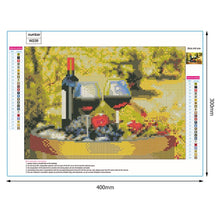 Charger l'image dans la galerie, Fruits de vin rouge - peinture diamant pleine - 40x30cm