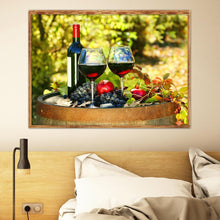 Charger l'image dans la galerie, Fruits de vin rouge - peinture diamant pleine - 40x30cm