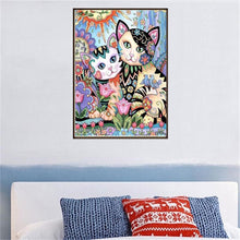Charger l'image dans la galerie, 2 chats - peinture diamant - 40x30cm