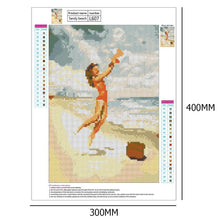 Charger l'image dans la galerie, Plage heureuse - peinture complète de diamant - 40x30cm