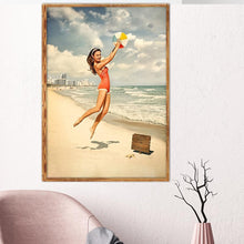 Charger l'image dans la galerie, Plage heureuse - peinture complète de diamant - 40x30cm